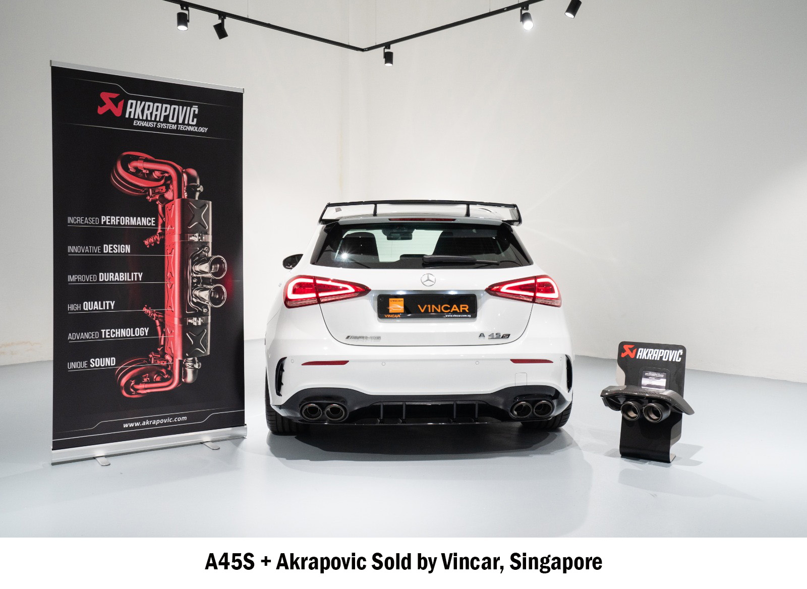 A45S + Akrapovic Sold by Vincar, Singapore