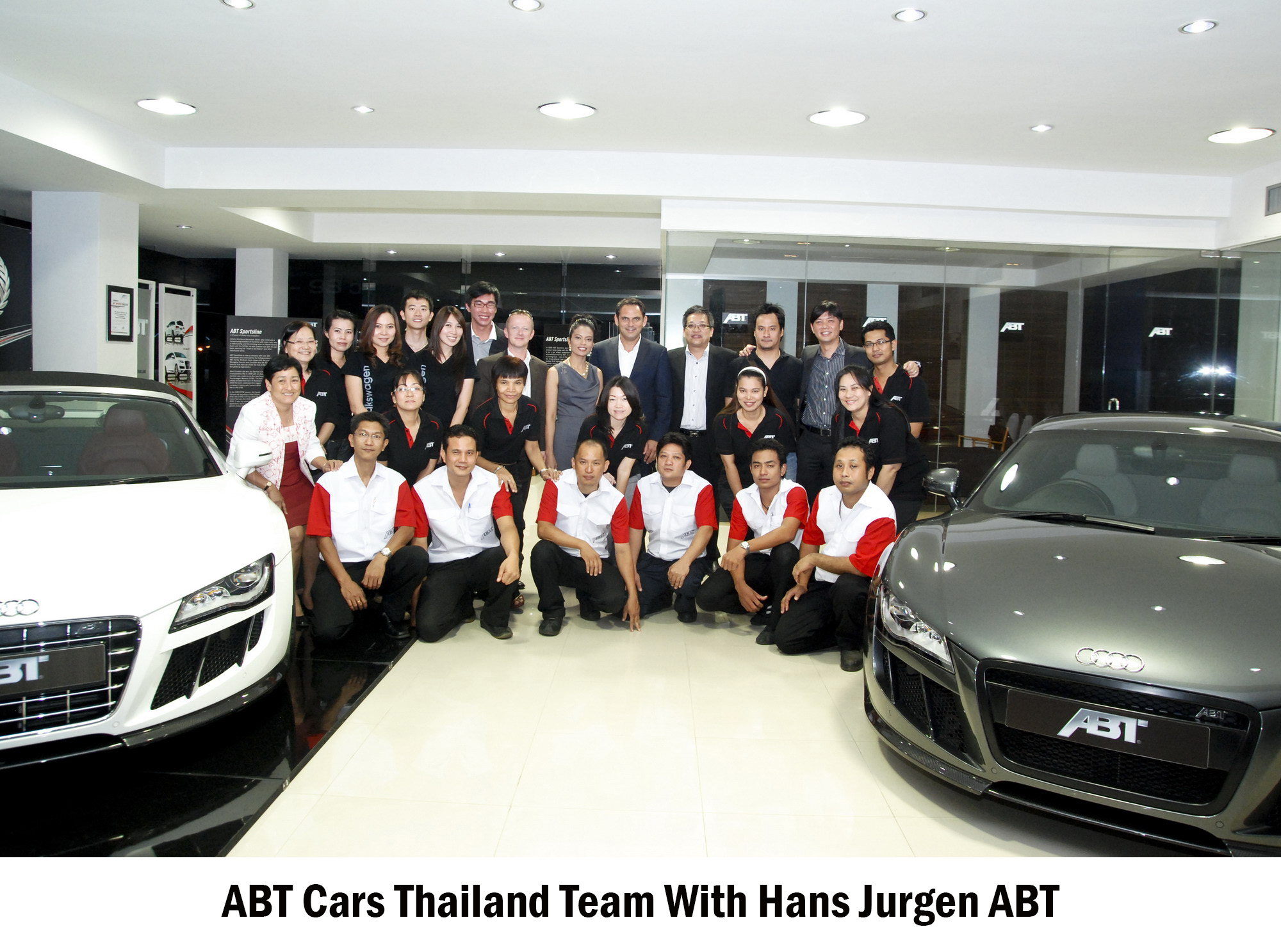 ABT Cars Thailand Team With Hans Jurgen ABT
