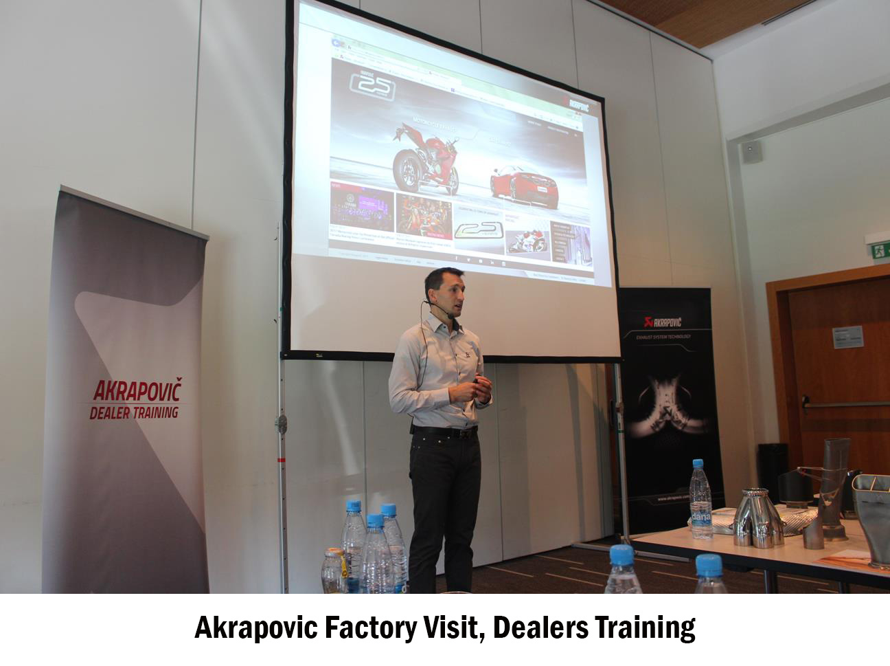 Akrapovic Factory Visit, Dealers Training