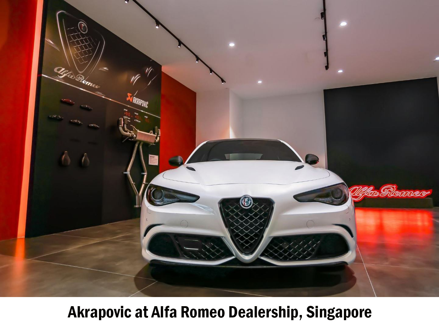 Akrapovic at Alfa Romeo Dealership, Singapore